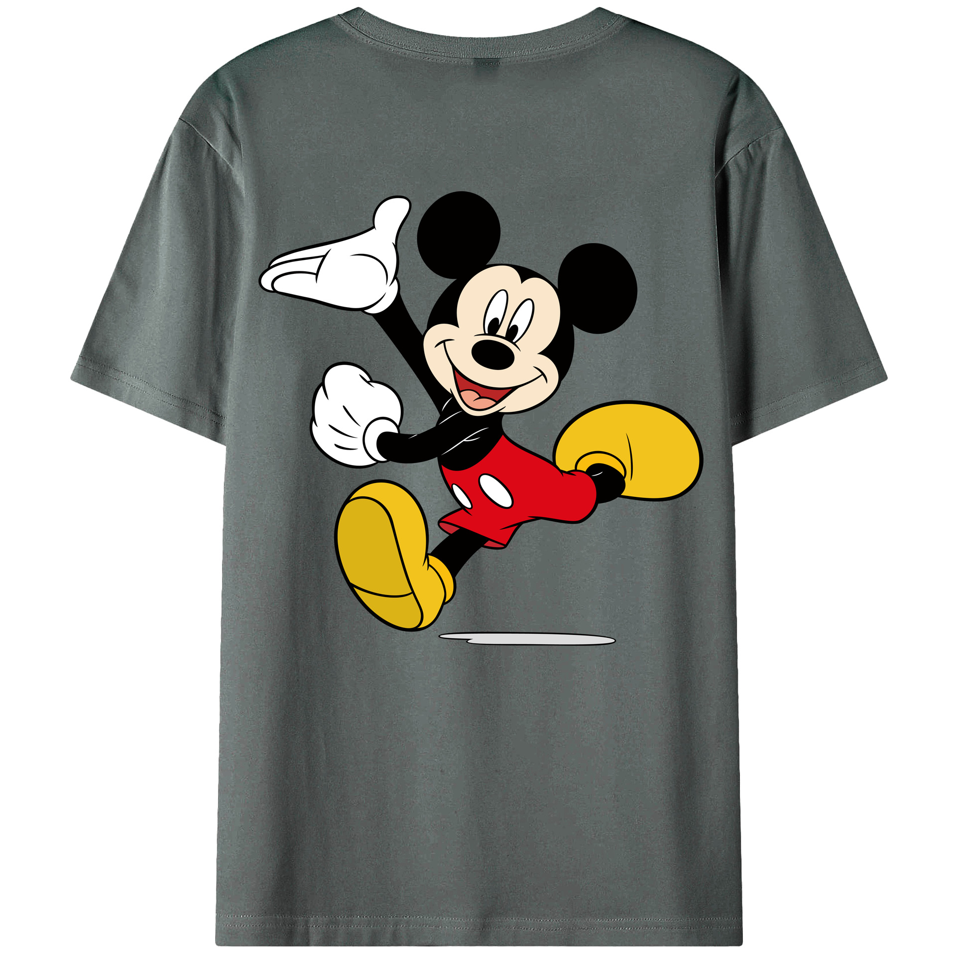 （画像用） ミッキーマウス Mickey Mouse 綿100％半袖Tシャツ（背面プリント）